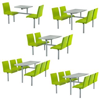 Vinyl Fast Food Canteen Seating Range