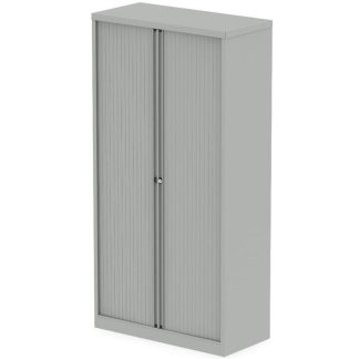 2000mm high Bisley Grey Tambour Cupboard
