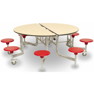 Spaceright Round Mobile Folding Dining Unit