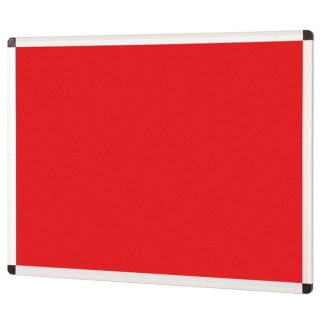 Red Aluminium Framed Noticeboard