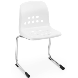Apero White Reverse Cantilever Chair