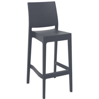 Black Maya Indoor Outdoor High Stool