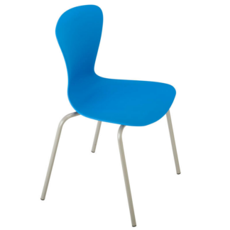 Stevie Blue 4 Leg Chair