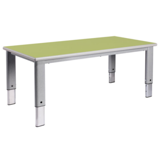 Green Rectangular Metalliform Height Adjustable Rainbow Table