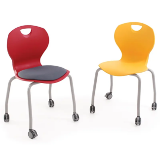 Yellow & Red Advanced Geo Chairs with Castors