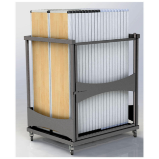 Fast Fold Trolley Stacked with Tables