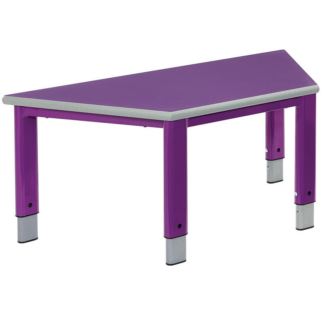Metalliform Purple Trapezoidal Start Right Height Adjustable Table