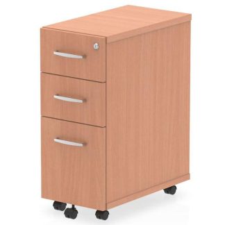Henley Beech Narrow 3 Drawer Pedestal