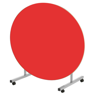 Metalliform Round Red Tilt Top Table