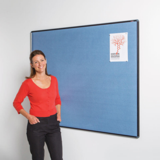 Light Blue Shield Resist-a-Flame Noticeboard