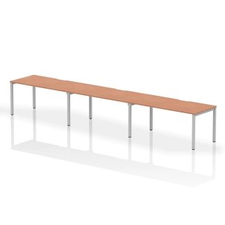 Evolve Plus 3 Person Single Row Office Bench Desk