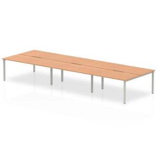 Evolve Plus Bench Desk 6 Person Back To Back