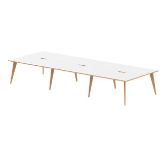 Oslo 6 Person Bench Desks