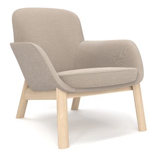 Pledge Toro Low Back Chair with Wooden Frame