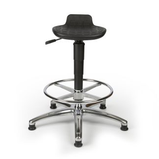 Techsit Industrial Laboratory PU Draughtsman Perch Stool TS8361